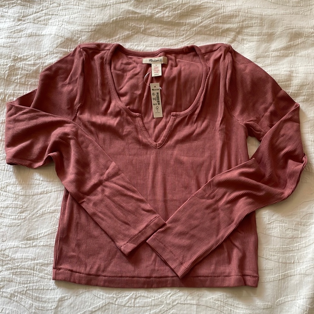Madewell Ribbed Notch-Front - Picture 2 of 4